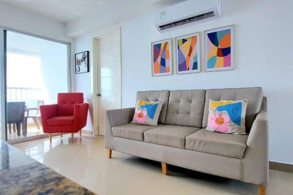 Hermoso Apartamento Vista Al Mar. Edf Palmetto 1 . Cartagena Exteriör bild